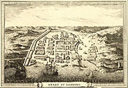 Erste Stadtkarte von Santo Dominigo